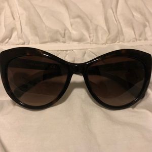 Tory Burch cat eye sunglasses - tortoise/silver